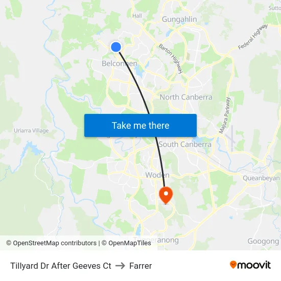 Tillyard Dr After Geeves Ct to Farrer map