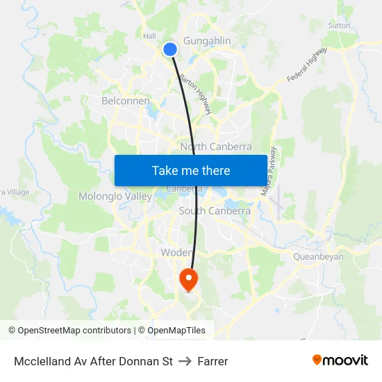 Mcclelland Av After Donnan St to Farrer map