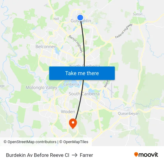 Burdekin Av Before Reeve Cl to Farrer map