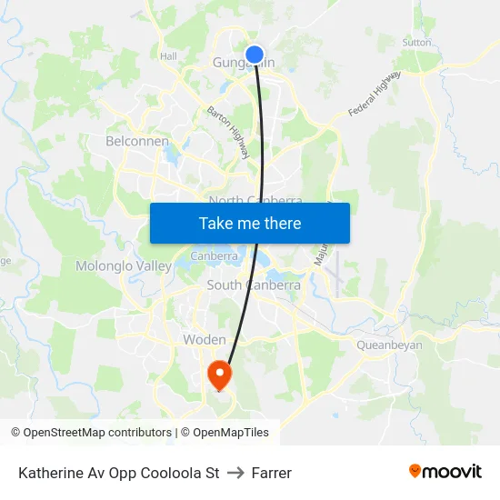 Katherine Av Opp Cooloola St to Farrer map