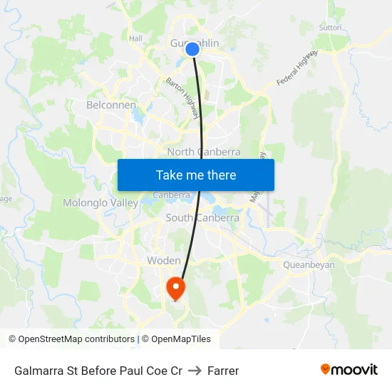 Galmarra St Before Paul Coe Cr to Farrer map