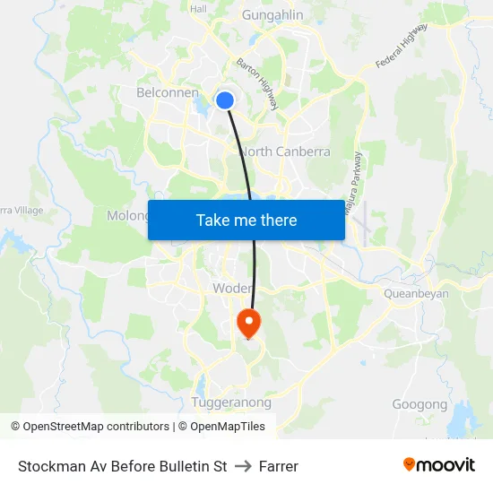 Stockman Av Before Bulletin St to Farrer map