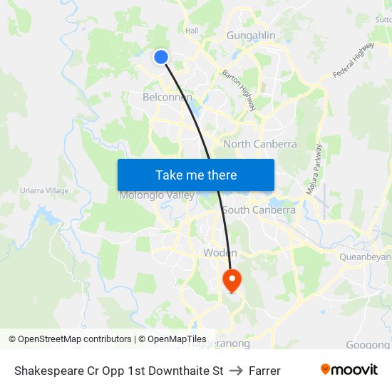 Shakespeare Cr Opp 1st Downthaite St to Farrer map