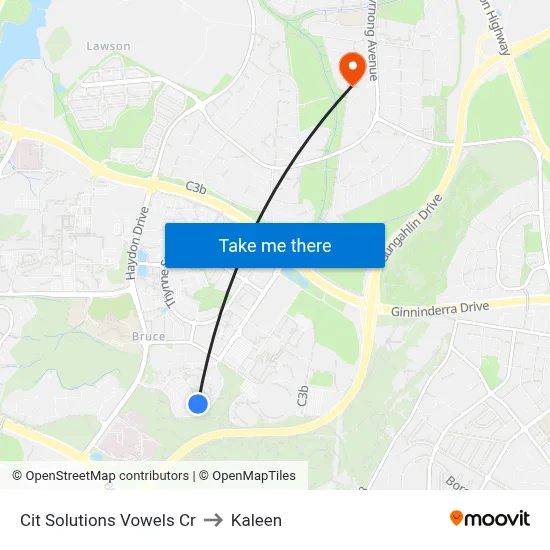 Cit Solutions Vowels Cr to Kaleen map