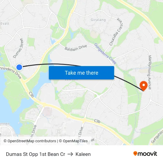 Dumas St Opp 1st Bean Cr to Kaleen map