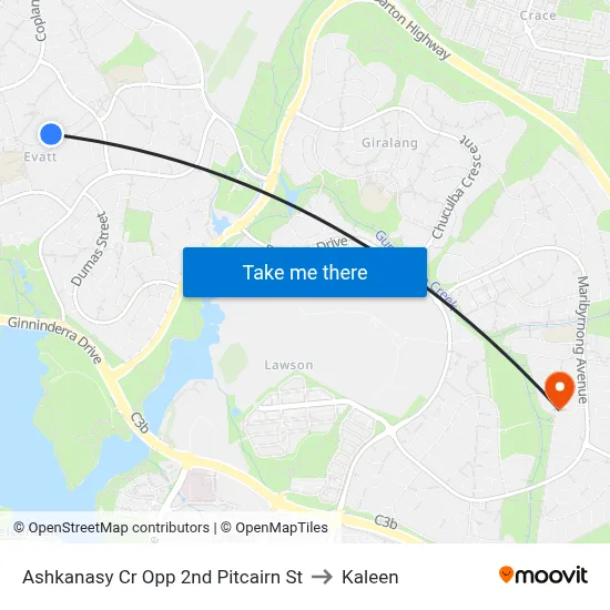 Ashkanasy Cr Opp 2nd Pitcairn St to Kaleen map