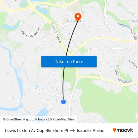 Lewis Luxton Av Opp Blinkhorn Pl to Isabella Plains map