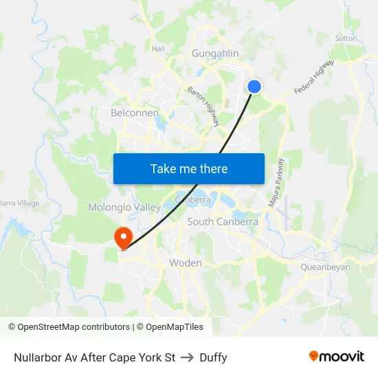 Nullarbor Av After Cape York St to Duffy map