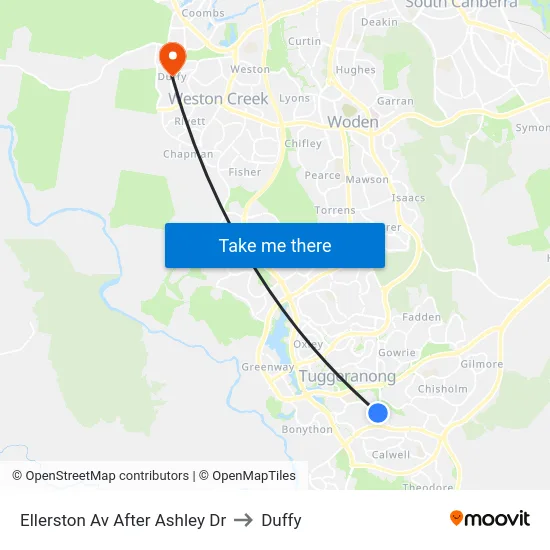 Ellerston Av After Ashley Dr to Duffy map