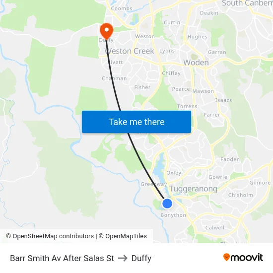 Barr Smith Av After Salas St to Duffy map