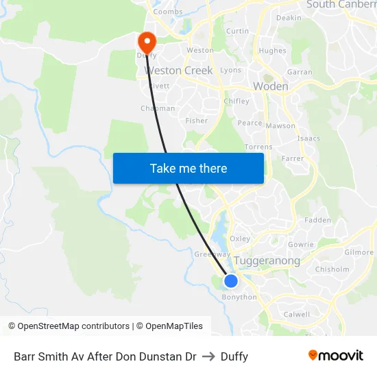 Barr Smith Av After Don Dunstan Dr to Duffy map