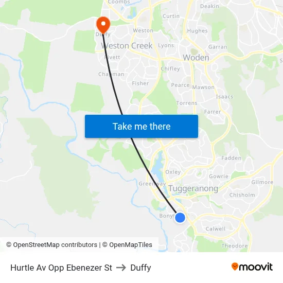 Hurtle Av Opp Ebenezer St to Duffy map