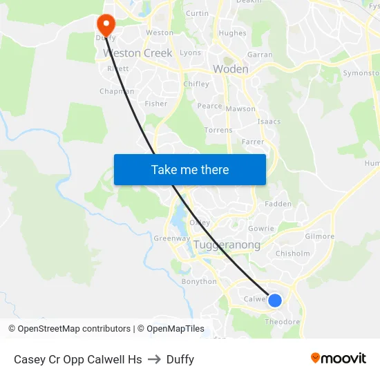 Casey Cr Opp Calwell Hs to Duffy map