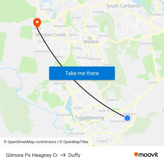 Gilmore Ps Heagney Cr to Duffy map