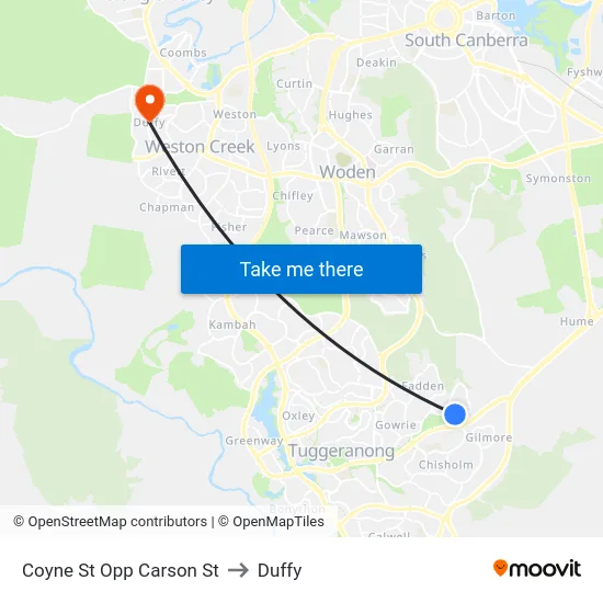 Coyne St Opp Carson St to Duffy map