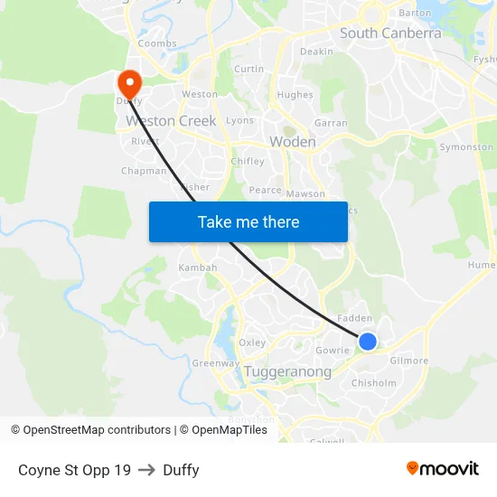Coyne St Opp 19 to Duffy map