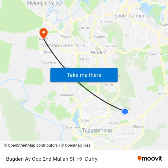 Bugden Av Opp 2nd Mullan St to Duffy map