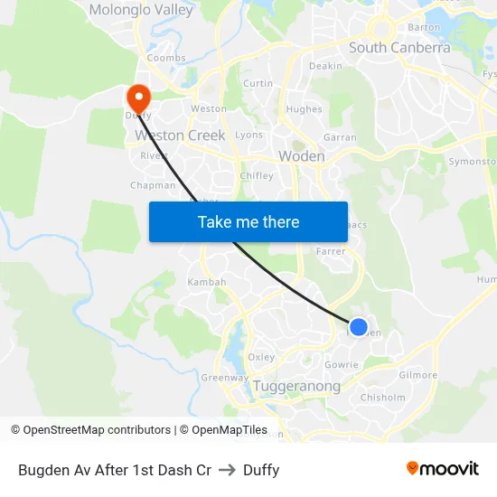 Bugden Av After 1st Dash Cr to Duffy map