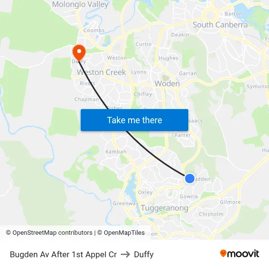 Bugden Av After 1st Appel Cr to Duffy map