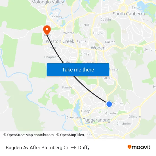 Bugden Av After Sternberg Cr to Duffy map