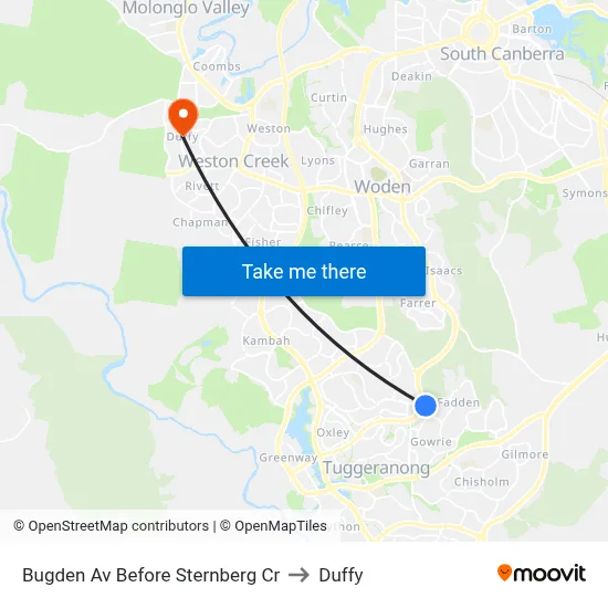Bugden Av Before Sternberg Cr to Duffy map