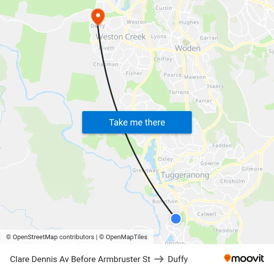 Clare Dennis Av Before Armbruster St to Duffy map