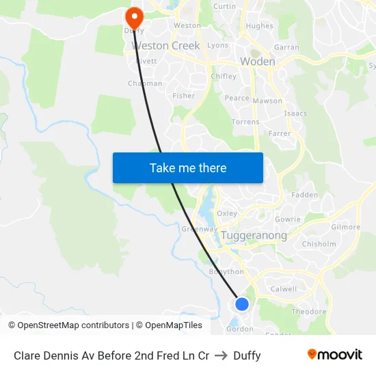 Clare Dennis Av Before 2nd Fred Ln Cr to Duffy map