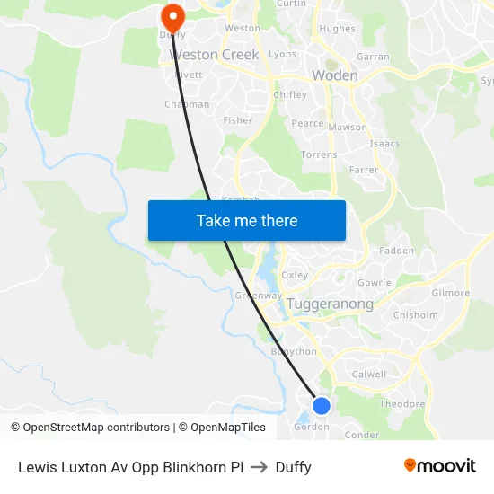 Lewis Luxton Av Opp Blinkhorn Pl to Duffy map