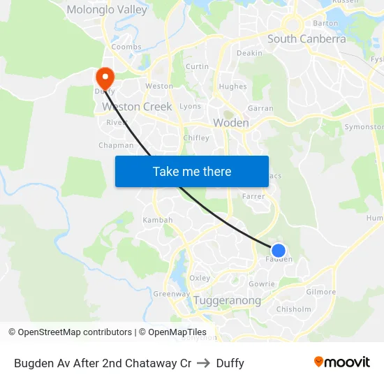 Bugden Av After 2nd Chataway Cr to Duffy map