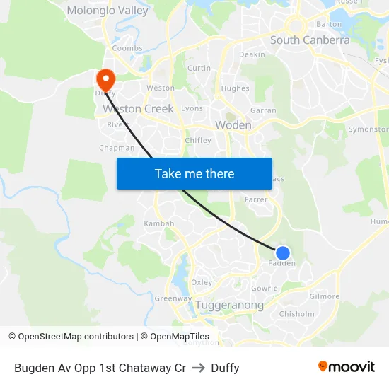 Bugden Av Opp 1st Chataway Cr to Duffy map