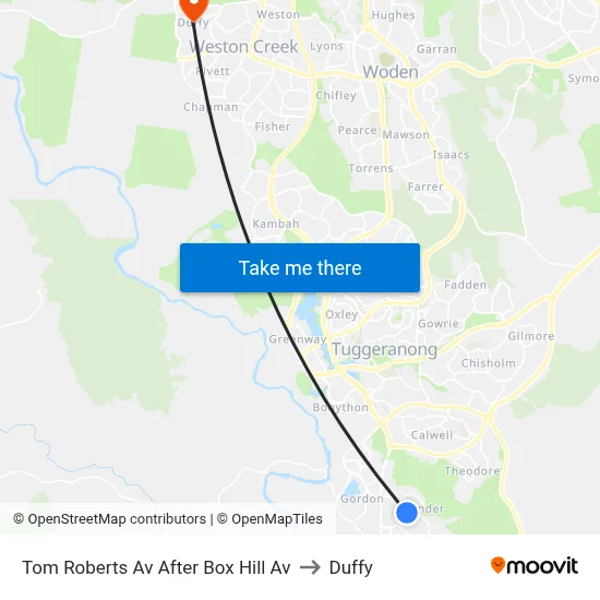 Tom Roberts Av After Box Hill Av to Duffy map