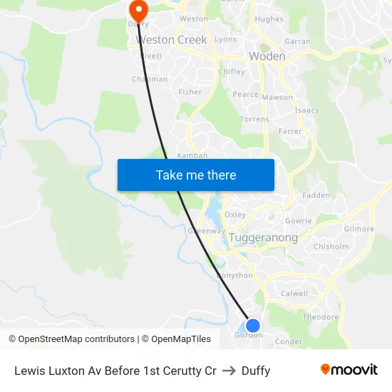 Lewis Luxton Av Before 1st Cerutty Cr to Duffy map