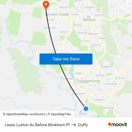 Lewis Luxton Av Before Blinkhorn Pl to Duffy map