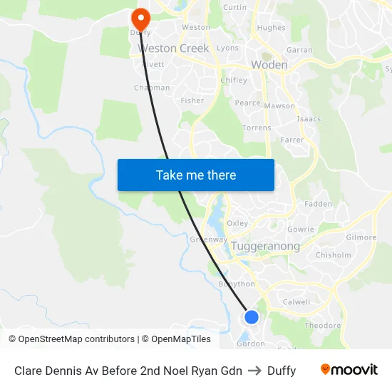 Clare Dennis Av Before 2nd Noel Ryan Gdn to Duffy map