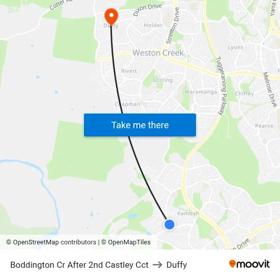Boddington Cr After 2nd Castley Cct to Duffy map
