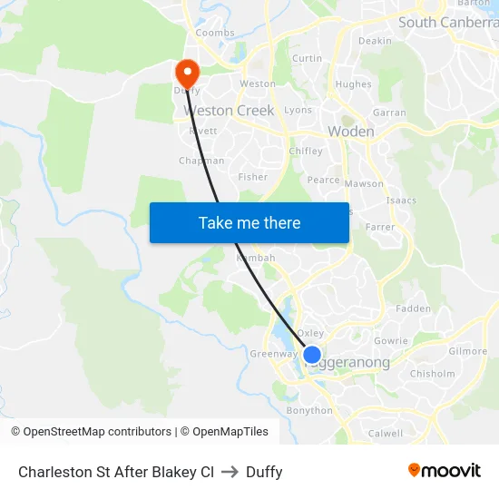 Charleston St After Blakey Cl to Duffy map