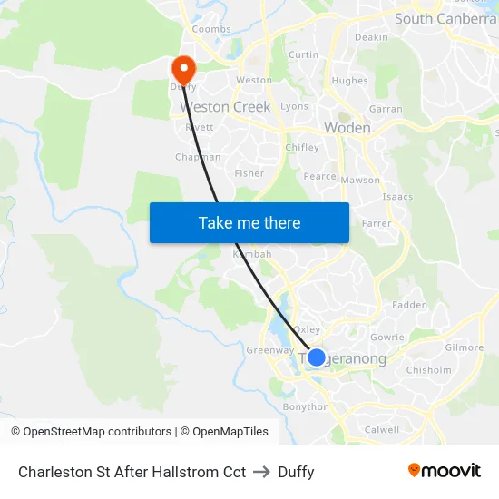 Charleston St After Hallstrom Cct to Duffy map