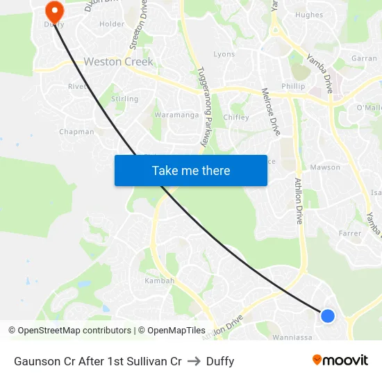 Gaunson Cr After 1st Sullivan Cr to Duffy map