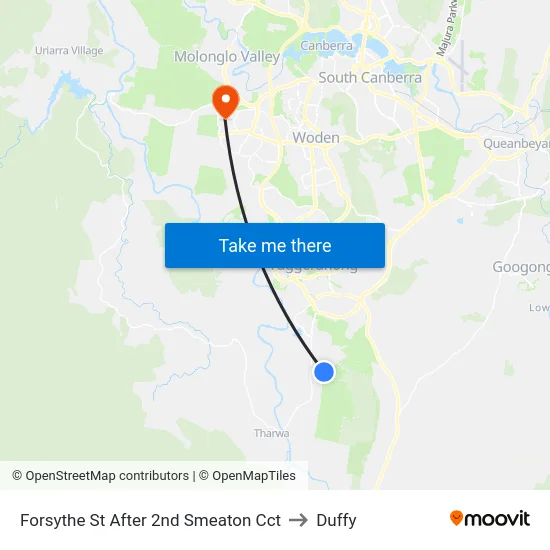 Forsythe St After 2nd Smeaton Cct to Duffy map