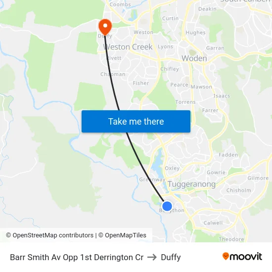 Barr Smith Av Opp 1st Derrington Cr to Duffy map
