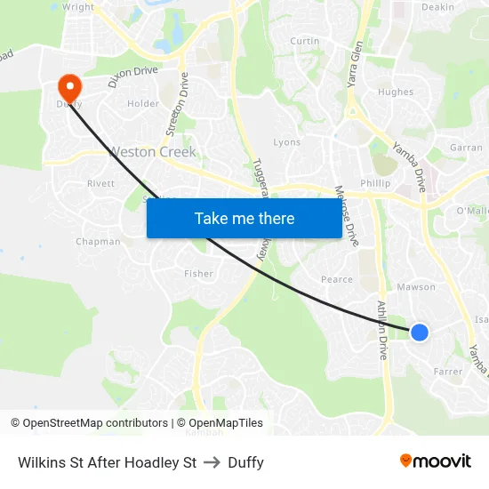 Wilkins St After Hoadley St to Duffy map