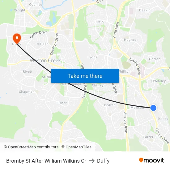 Bromby St After William Wilkins Cr to Duffy map