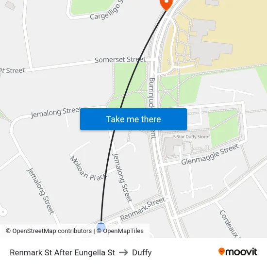 Renmark St After Eungella St to Duffy map