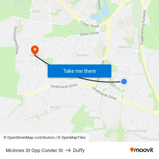 Mcinnes St Opp Conder St to Duffy map