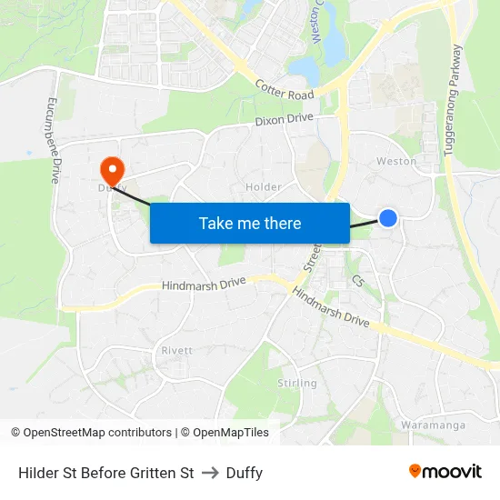 Hilder St Before Gritten St to Duffy map
