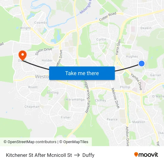Kitchener St After Mcnicoll St to Duffy map