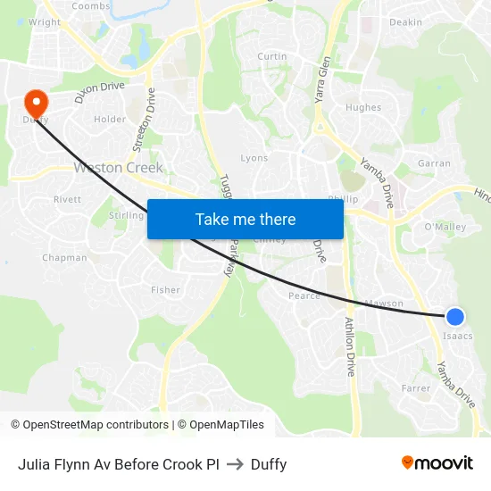 Julia Flynn Av Before Crook Pl to Duffy map