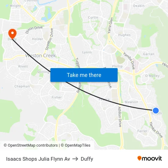 Isaacs Shops Julia Flynn Av to Duffy map