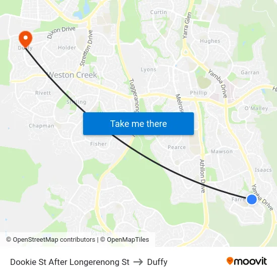 Dookie St After Longerenong St to Duffy map