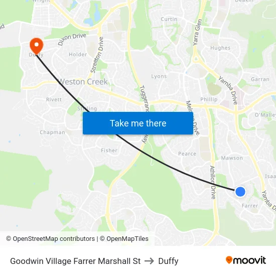 Goodwin Village Farrer Marshall St to Duffy map